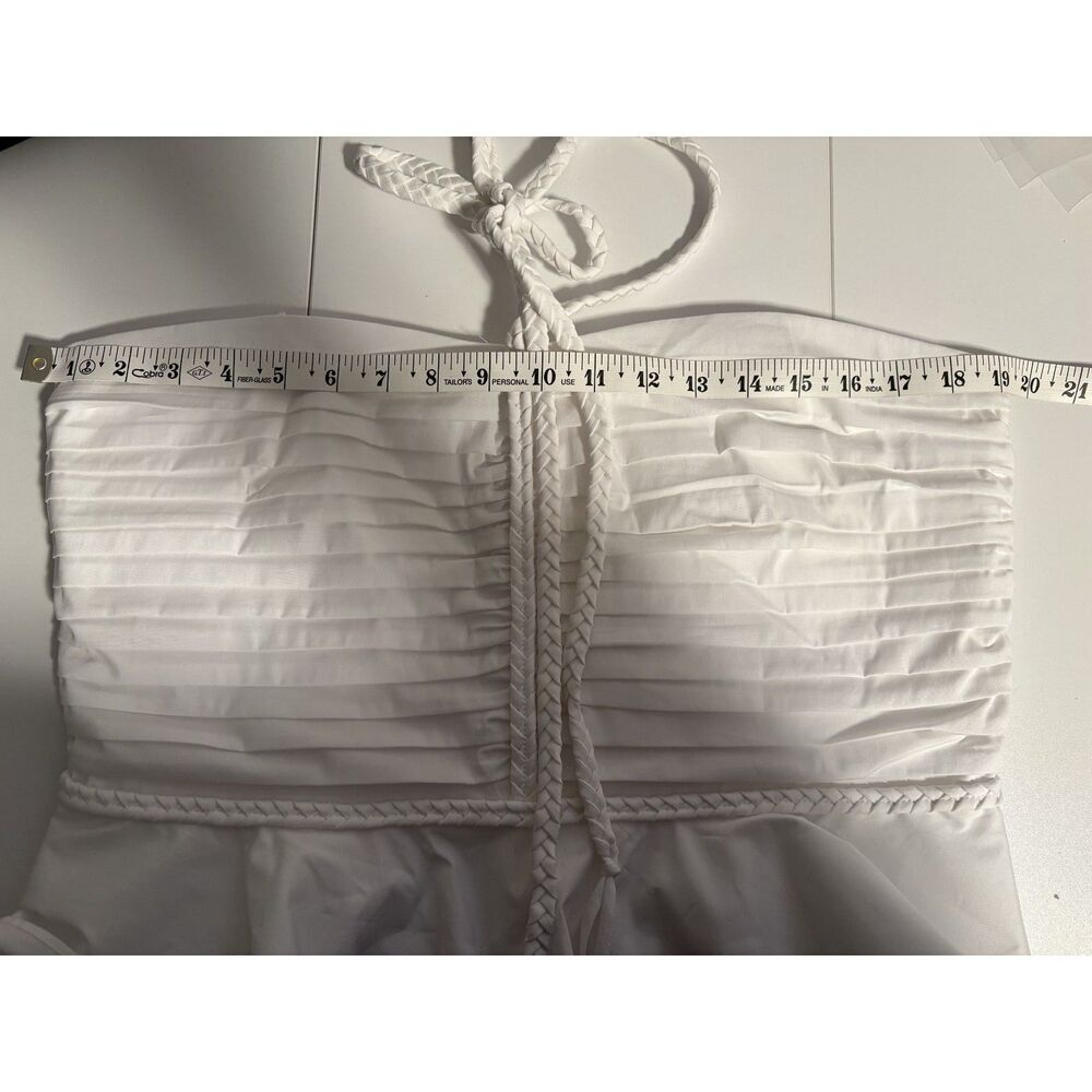 VERONICA BEARD stretch-cotton poplin halterneck crop top - Picture 7 of 7